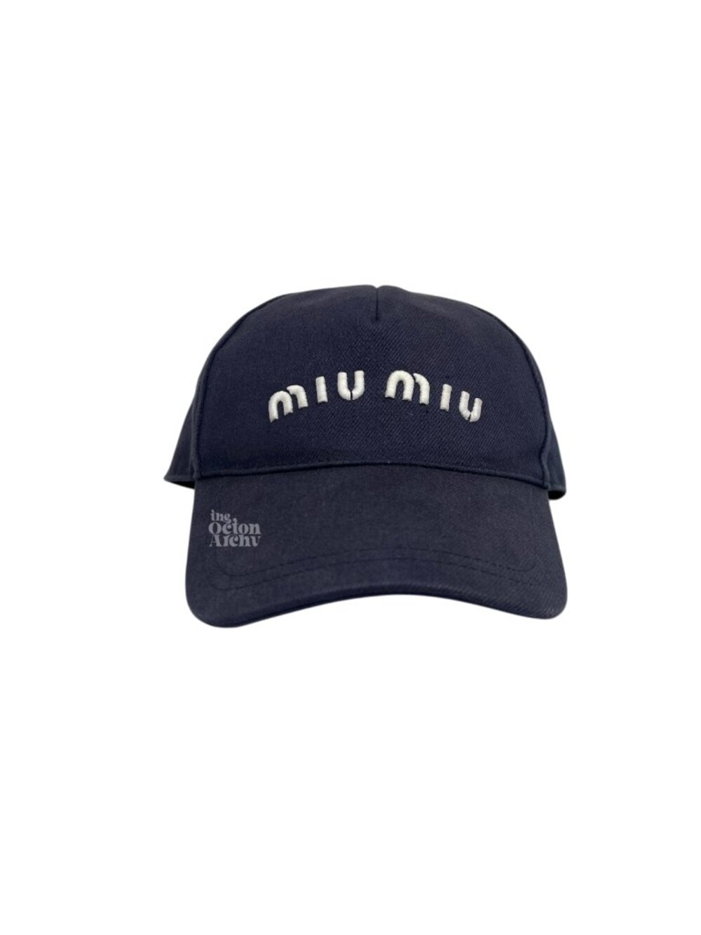 Size Small Miu Miu Drill Baseball Cap 'Blue/White' Pre-owned [UNisex]